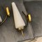 Mid-Century Modern Italian Brass and Glass Wall Sconces in the Style of Stilnovo, Set of 2, 1960s, Image 10