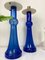 Large Blue Glass Lamps from Holmegaard, Denmark, 1960s, Set of 2, Image 3