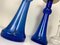 Large Blue Glass Lamps from Holmegaard, Denmark, 1960s, Set of 2 10