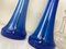 Large Blue Glass Lamps from Holmegaard, Denmark, 1960s, Set of 2 5