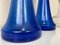 Large Blue Glass Lamps from Holmegaard, Denmark, 1960s, Set of 2 4