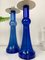 Large Blue Glass Lamps from Holmegaard, Denmark, 1960s, Set of 2, Image 2