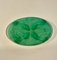 Art Deco Tablett aus grünem Glas von Verlys France 1