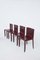 Vintage Leather Chairs for Cattelan Italia, 1980s, Set of 6, Image 3