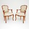 Antique French Walnut Salon Armchairs, Set of 2, Image 1