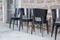 Postmodernist Painted Wood Bistro Chairs, France, 1980s, Set of 6 5