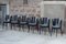 Postmodernist Painted Wood Bistro Chairs, France, 1980s, Set of 6 2