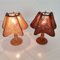 Mid-Century French Brown Wooden Bedside Table Lamps, 1960s, Set of 2 5