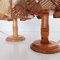 Mid-Century French Brown Wooden Bedside Table Lamps, 1960s, Set of 2, Image 8