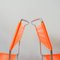 Orange Spaghetti Chairs by Giandomenico Belotti for Alias, 1980s, Set of 2 14