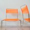 Orange Spaghetti Chairs by Giandomenico Belotti for Alias, 1980s, Set of 2 12