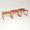 Danish Teak Stacking Nest of Tables by Illum Wikkelso for CFC Silkeborg, Set of 3 12