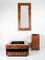 Italian Olive Wood Marquetry & Brass Mirror by Sandro Petti, 1970, Image 4