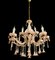 Vintage Italian Pink Opaline Murano Glass Chandelier 2