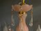 Lustre Vintage en Verre de Murano Opalin Rose, Italie 9