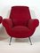 Mid-Century Red Armchairs by Gigi Radice for Minotti, Set of 2, Image 7