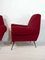 Fauteuils Mid-Century Rouges par Gigi Radice pour Minotti, Set de 2 9