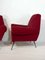 Mid-Century Red Armchairs by Gigi Radice for Minotti, Set of 2 9