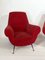 Fauteuils Mid-Century Rouges par Gigi Radice pour Minotti, Set de 2 10