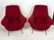 Mid-Century Red Armchairs by Gigi Radice for Minotti, Set of 2 6