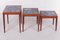 Set de 3 Tables d'Appoint Vintage avec Carreaux Bleus, 1960s, Danemark 12