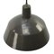 Vintage Industrial Brown Enamel Pendant Light 2