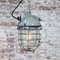 Lampade a sospensione vintage industriali in metallo grigio, Immagine 4