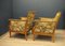 Art Deco Scandinavian Oak Armchairs, Set of 2 3