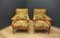 Art Deco Scandinavian Oak Armchairs, Set of 2 6