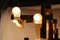 Lampadari in ottone massiccio Gaetano Prehose design minimalista e razionale di Sciolari, anni '70, set di 2, Immagine 12