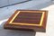 Italian Low Square Coffee Table in Ebony Macassar, 1960s 10