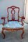 Sicilian Baroque Style Armchairs in Red Lacquer, 1930s, Set of 2, Image 9
