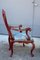Sicilian Baroque Style Armchairs in Red Lacquer, 1930s, Set of 2, Image 13