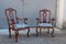 Sizilianische Sessel im Barockstil mit rotem Lack, 1930er, 2er Set 1
