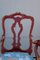 Sizilianische Sessel im Barockstil mit rotem Lack, 1930er, 2er Set 8