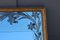 French Gold Lacquered Mirror with Plants and Flowers Engraved 15