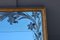 French Gold Lacquered Mirror with Plants and Flowers Engraved, Image 15