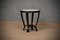 Mid-Century Black Lacquer and Goatskin Square Side Table, 1950s, Set of 2, Image 3