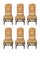 Mid-Century French Beech Dining Chairs from Os De Mouton, Set of 6, Image 1