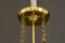 Lampe à Suspension Art Déco avec Verre Taillé, 1920s 10