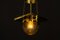 Lámpara colgante Art Déco con vidrio tallado, años 20, Imagen 15
