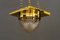 Lámpara colgante Art Déco con vidrio tallado, años 20, Imagen 8