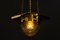 Lámpara colgante Art Déco con vidrio tallado, años 20, Imagen 14