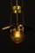 Lámpara colgante Art Déco con vidrio tallado, años 20, Imagen 9