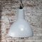 Vintage Dutch Grey Enamel Industrial Pendant Lights from Philips 4