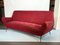 Rotes Mid-Century Samtsofa von Gigi Radice für Minotti 2