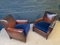 French Leather Club Chairs, Set of 2, Image 1