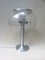 Brushed Aluminum & Bubbles Glass Table Lamp from Temde, 1960s, Image 2