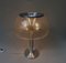 Brushed Aluminum & Bubbles Glass Table Lamp from Temde, 1960s 6