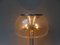 Brushed Aluminum & Bubbles Glass Table Lamp from Temde, 1960s 5